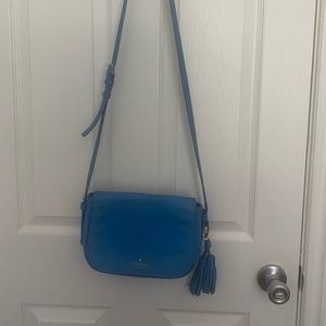Kate Spade Orchard Street Penelope Alice blue crossbody saddlebag